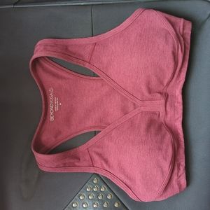 Beyond Yoga Lift Your Spirits Spacedye Bra M Merlot